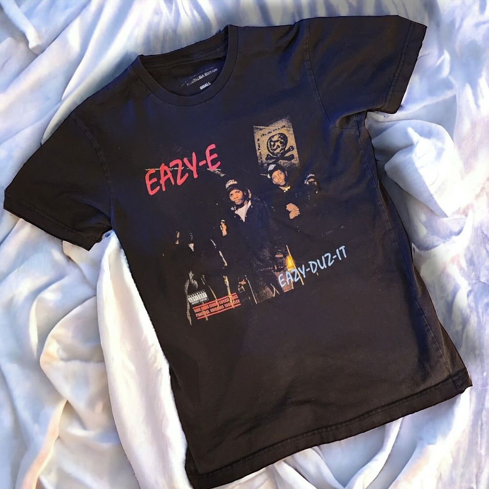 Eazy E, Y2k T Shirt, Ruthless Records, NWA, Compton, "EZ Does It" Album Cover, S